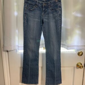 LOFT Blue Curvy Boot Cut Jeans Timeless Style